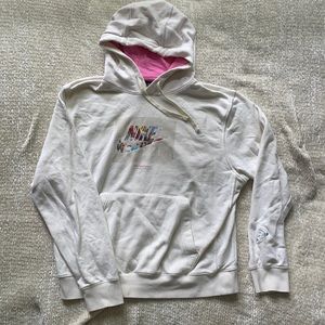 White Nike Sports Wear Hoodie